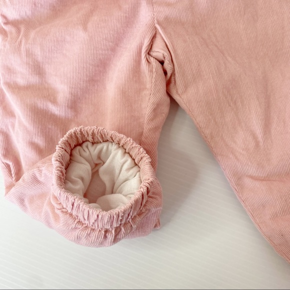 3 x bundle Girls size 0 lined cozy corduroy pants with long sleeve tops t-shirts - Picture 4 of 13